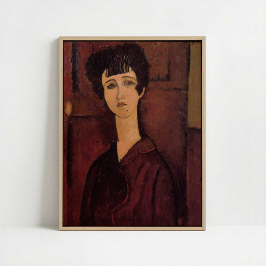Framed Canvas - Framed canvas in oak color frame