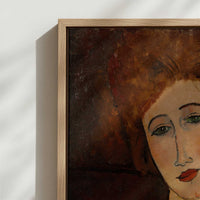 Framed Canvas - Close-up detail and texture of the framed canvas