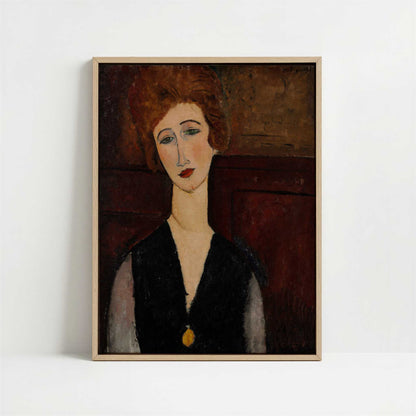 Framed Canvas - Framed canvas in oak color frame