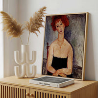 Framed Canvas - Framed canvas in a stylish interior setting