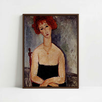 Framed Canvas - Framed canvas in dark wood color frame