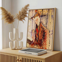 Framed Canvas - Framed canvas in a stylish interior setting
