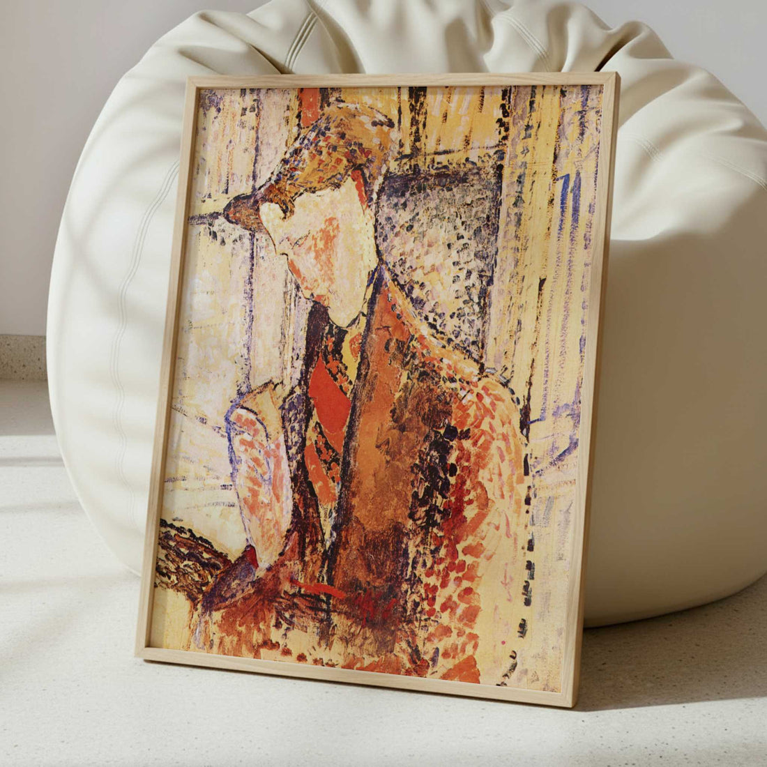 Reverie, Portrait of Frank Burty Haviland (1914) by Amedeo Modigliani – Art Print - Interior inspiration