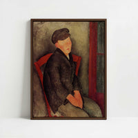 Framed Canvas - Framed canvas in dark wood color frame