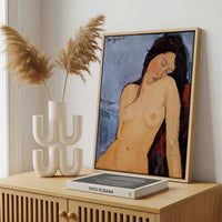 Framed Canvas - Framed canvas in a stylish interior setting