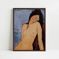 Framed Canvas - Framed canvas in dark wood color frame