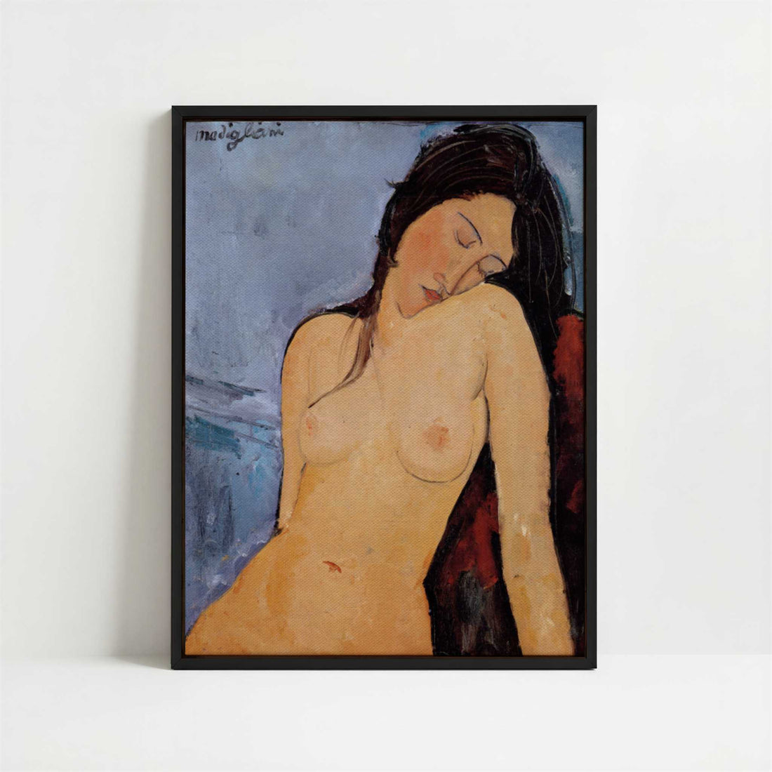 Framed Canvas - Framed canvas in black frame