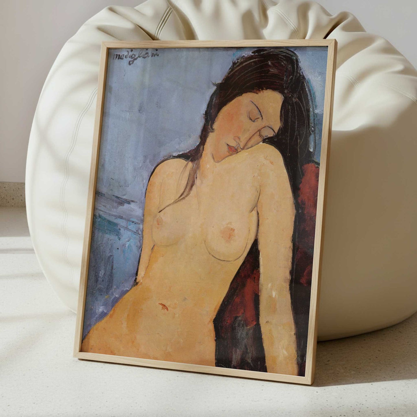 Seated Nude (1916) by Amedeo Modigliani – Art Print - Interior inspiration