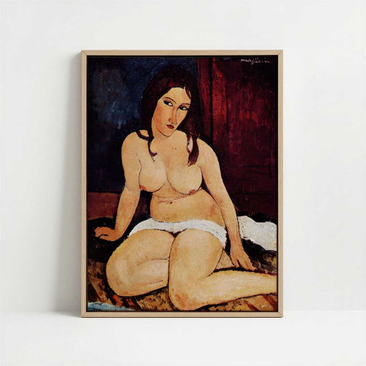 Framed Canvas - Framed canvas in oak color frame