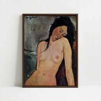 Framed Canvas - Framed canvas in dark wood color frame