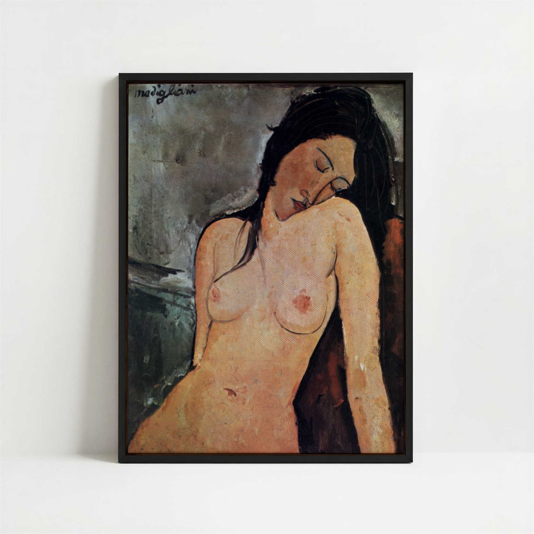 Framed Canvas - Framed canvas in black frame