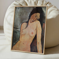 Seated Nude (1916) by Amedeo Modigliani – Art Print - Interior inspiration