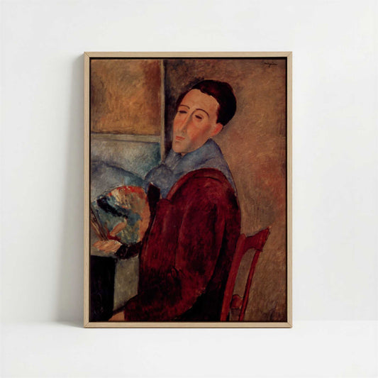 Framed Canvas - Framed canvas in oak color frame
