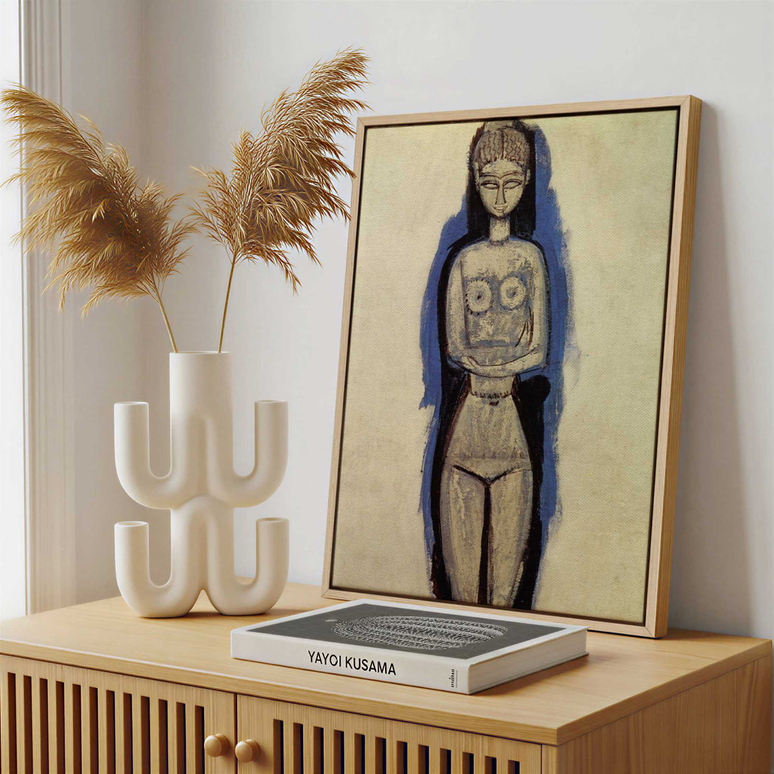 Framed Canvas - Framed canvas in a stylish interior setting