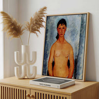 Framed Canvas - Framed canvas in a stylish interior setting