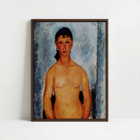 Framed Canvas - Framed canvas in dark wood color frame
