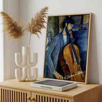 Framed Canvas - Framed canvas in a stylish interior setting