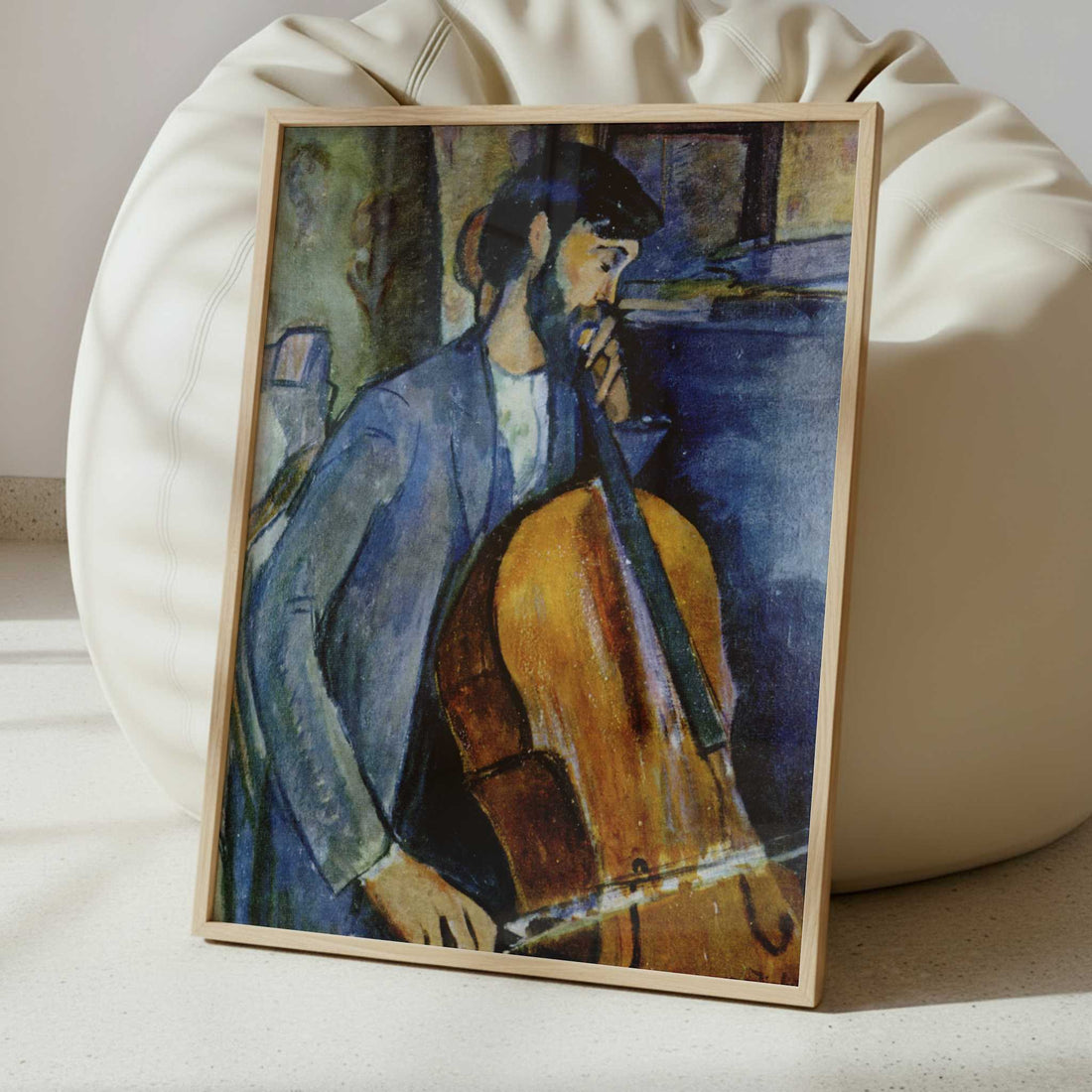 Study for The Cellist (1909) by Amedeo Modigliani – Art Print - Interior inspiration