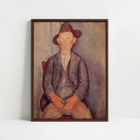 Framed Canvas - Framed canvas in dark wood color frame
