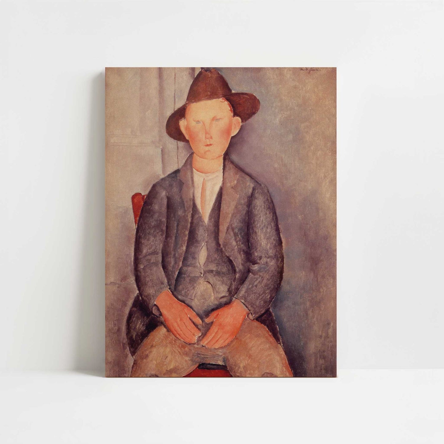 The Little Peasant (1919) by Amedeo Modigliani – Art Print - Unframed art print
