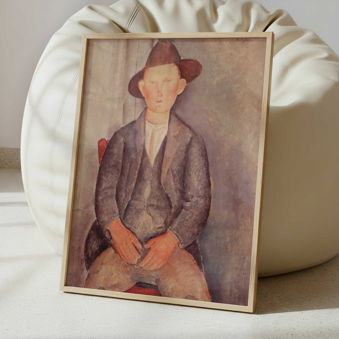 The Little Peasant (1919) by Amedeo Modigliani – Art Print - Interior inspiration