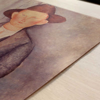 The Little Peasant (1919) by Amedeo Modigliani – Art Print - Close-up detail of the art print