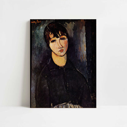 The Servant Girl (1916) by Amedeo Modigliani – Art Print - Unframed art print
