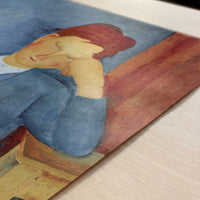 The Young Apprentice (1918) by Amedeo Modigliani – Art Print - Close-up detail of the art print
