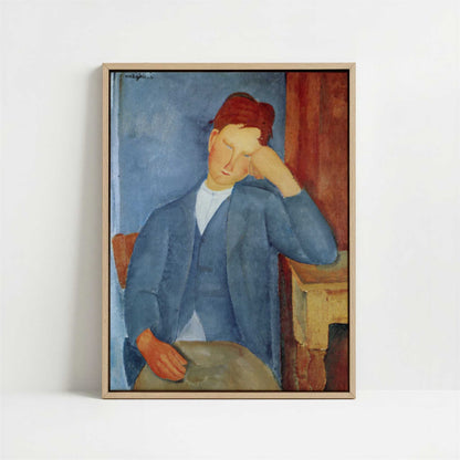 Framed Canvas - Framed canvas in oak color frame