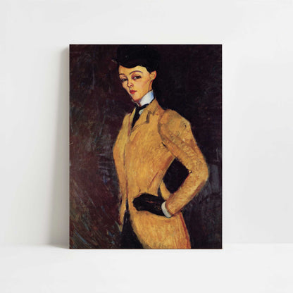Woman in Yellow Jacket (1909) by Amedeo Modigliani – Art Print - Unframed art print