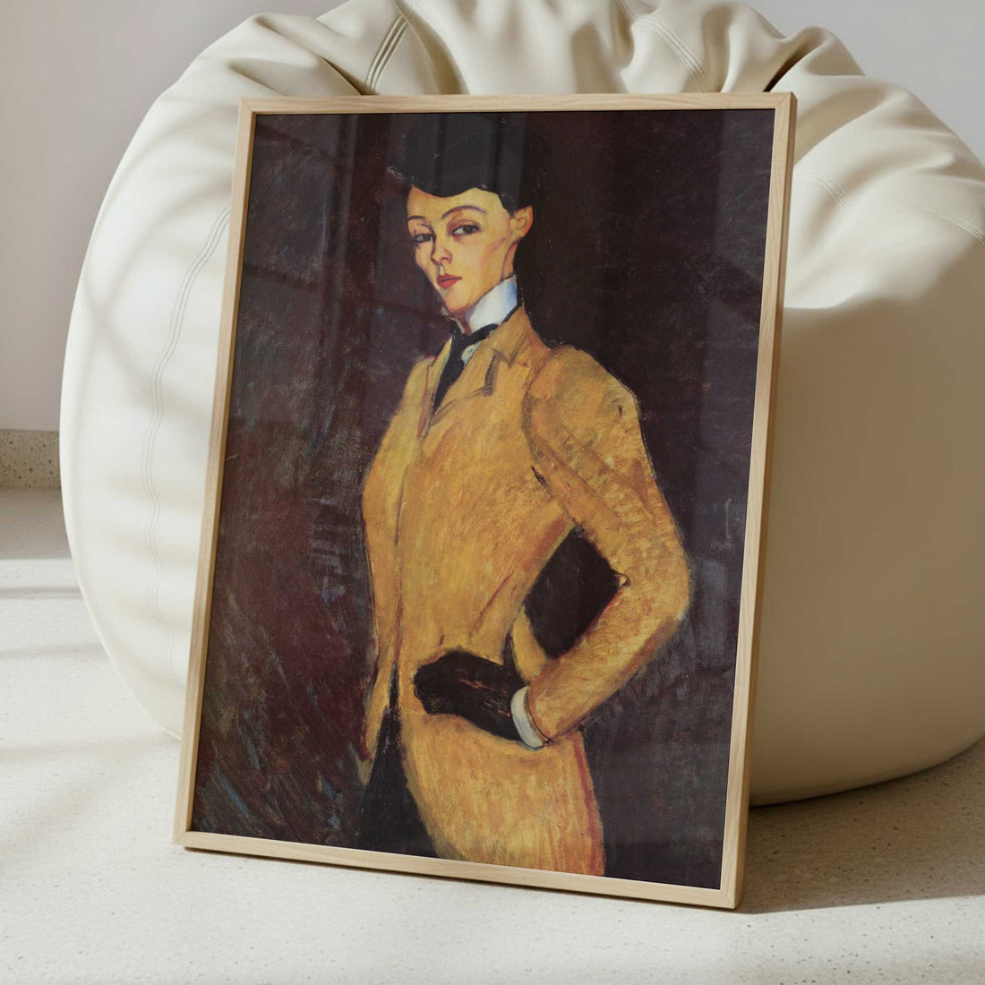 Woman in Yellow Jacket (1909) by Amedeo Modigliani – Art Print - Interior inspiration