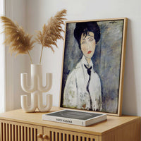 Framed Canvas - Framed canvas in a stylish interior setting