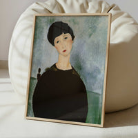 Young Girl (1918) by Amedeo Modigliani – Art Print - Interior inspiration