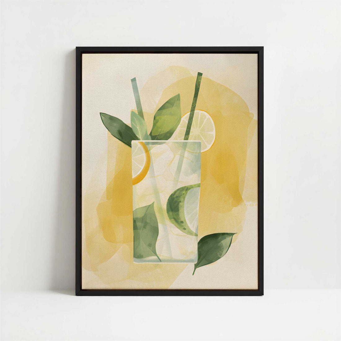 Framed Canvas - Framed canvas in black frame
