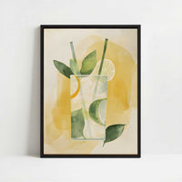Framed Canvas - Framed canvas in black frame