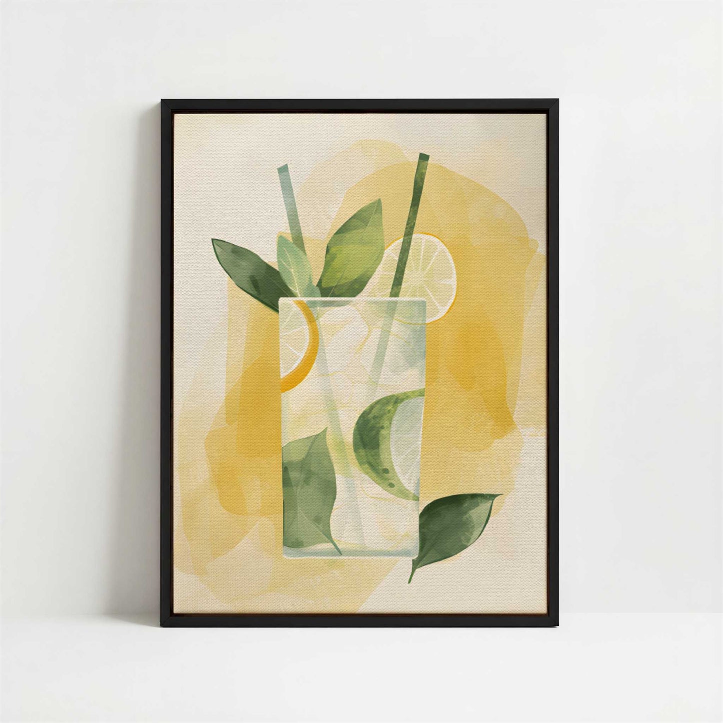 Framed Canvas - Framed canvas in black frame