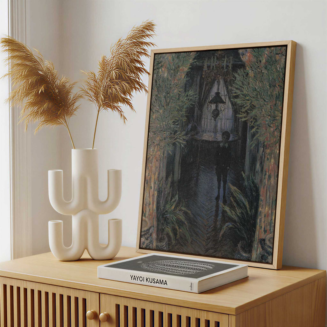 Framed Canvas - Framed canvas in a stylish interior setting