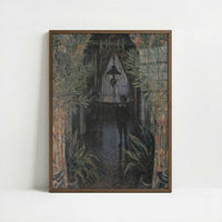 A Corner of the Apartment (1875) by Claude Monet – Art Print - Art print in dark wood frame
