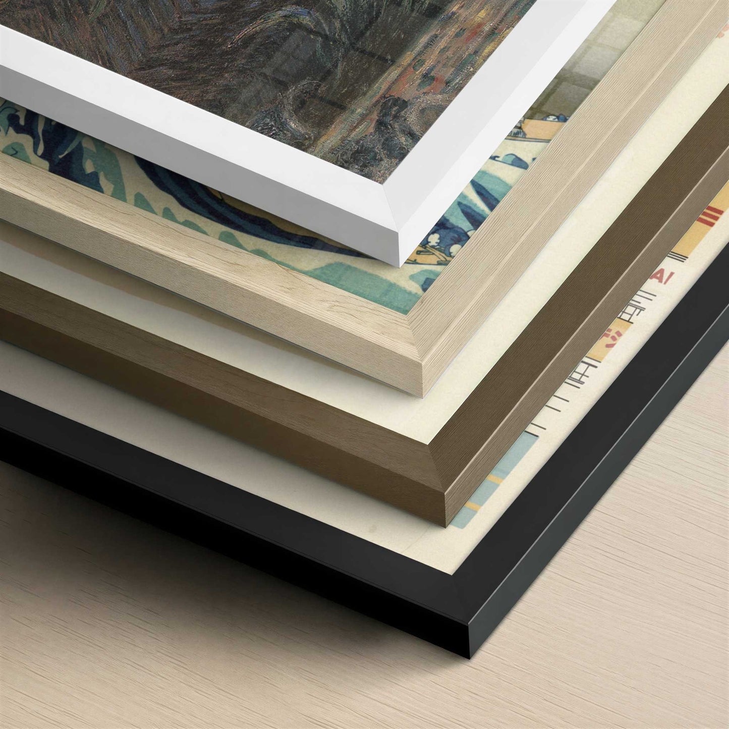 A Corner of the Apartment (1875) by Claude Monet – Art Print - Close-up detail of the different frames
