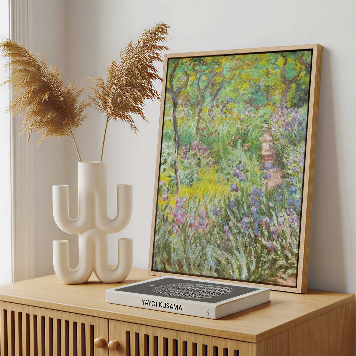 Framed Canvas - Framed canvas in a stylish interior setting