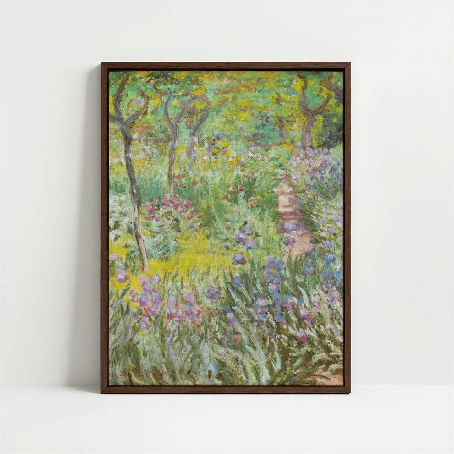 Framed Canvas - Framed canvas in dark wood color frame