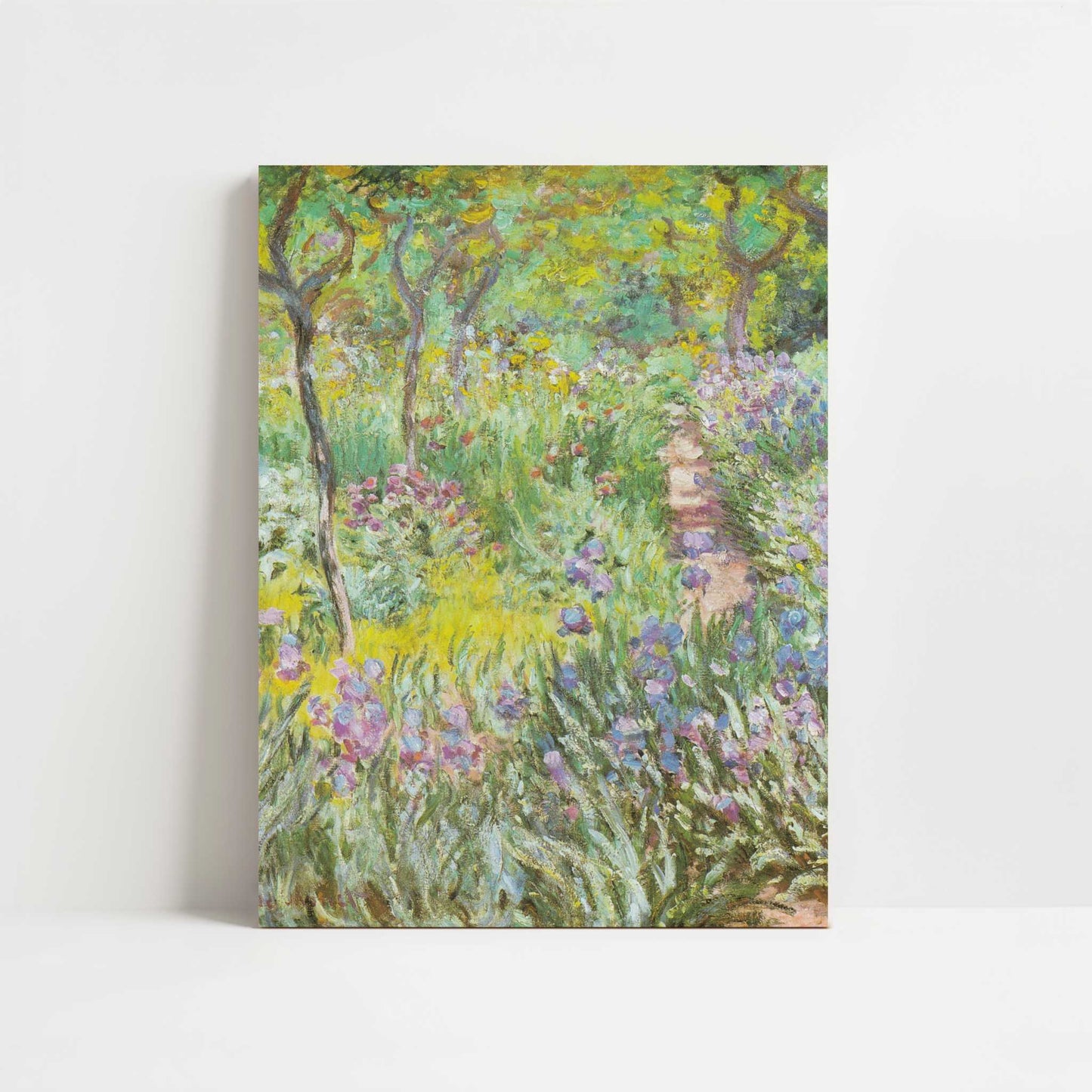 Artist's Garden at Giverny (1900) by Claude Monet – Art Print - Unframed art print