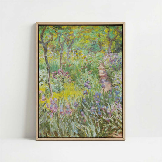 Framed Canvas - Framed canvas in oak color frame