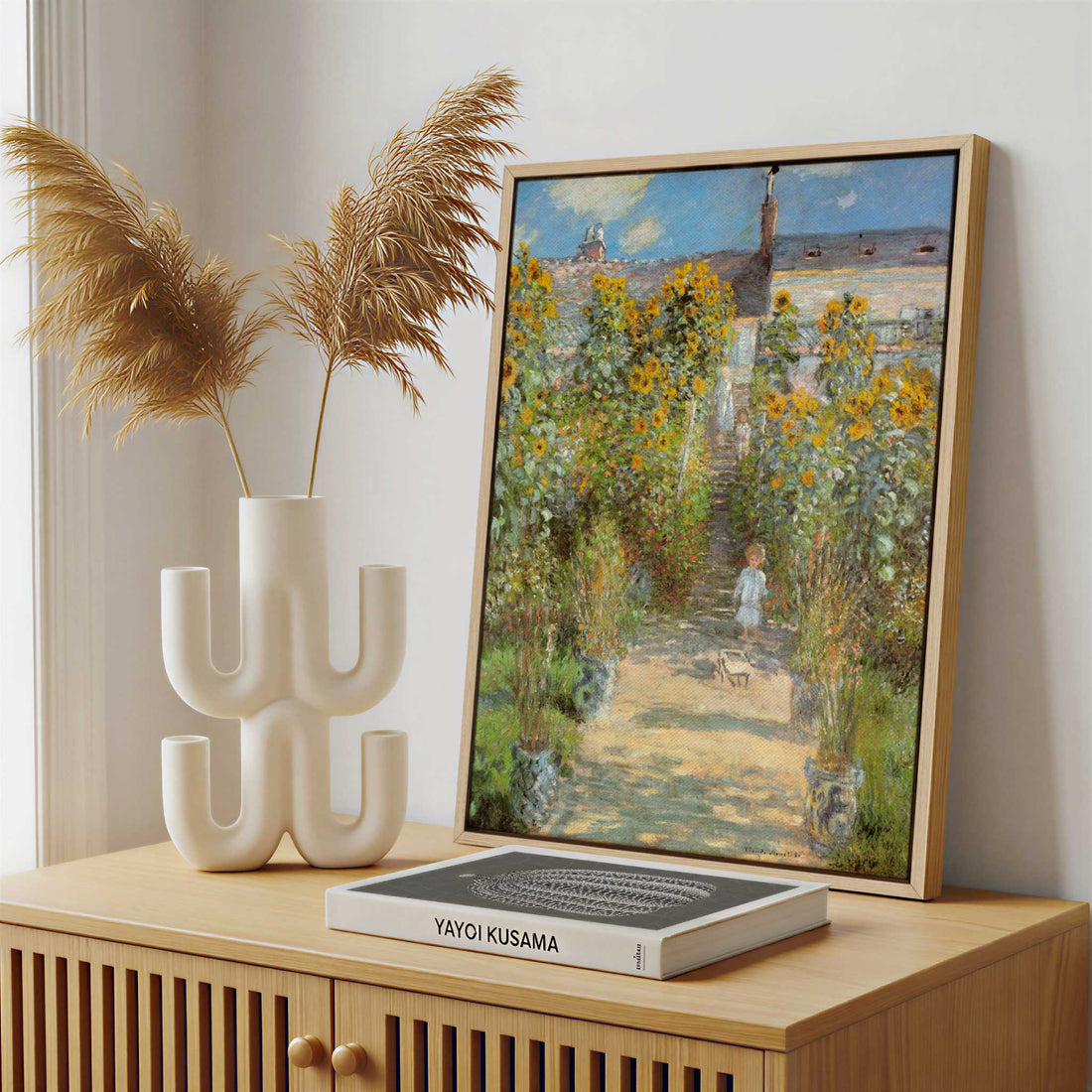 Framed Canvas - Framed canvas in a stylish interior setting