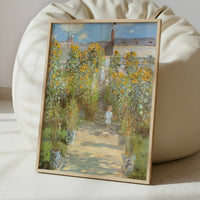 Artist's Garden at Vétheuil (1880) by Claude Monet – Art Print - Interior inspiration