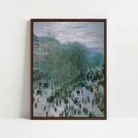 Framed Canvas - Framed canvas in dark wood color frame