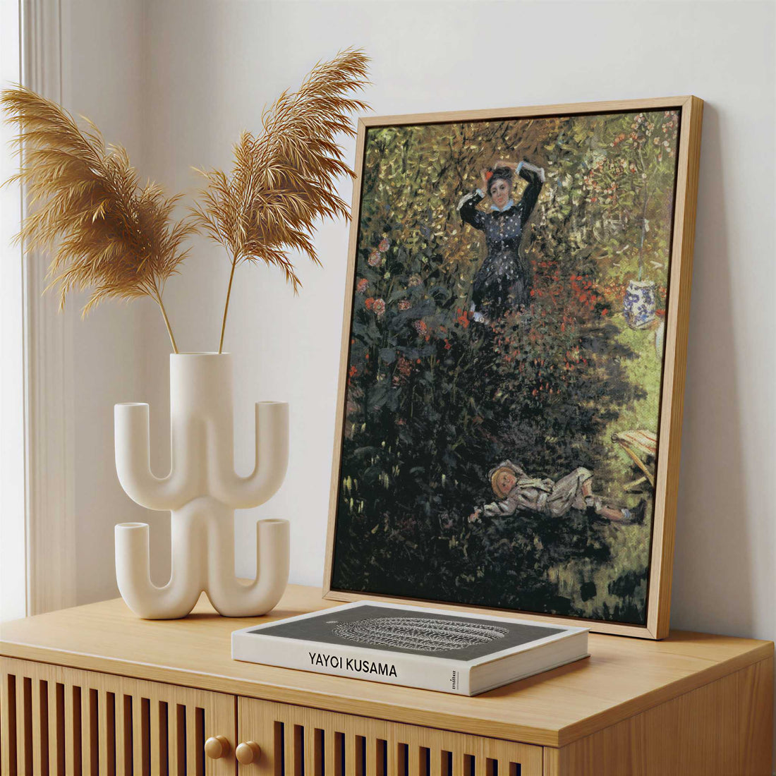 Framed Canvas - Framed canvas in a stylish interior setting