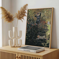 Framed Canvas - Framed canvas in a stylish interior setting