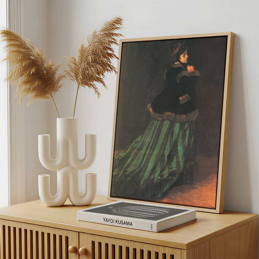 Framed Canvas - Framed canvas in a stylish interior setting