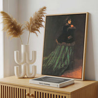 Framed Canvas - Framed canvas in a stylish interior setting